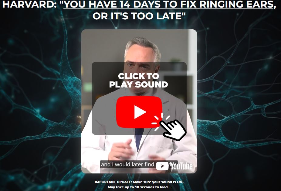 doctor explaining Tinnitrol in a video