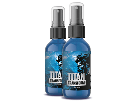 Bottle of Titan Transform supplement